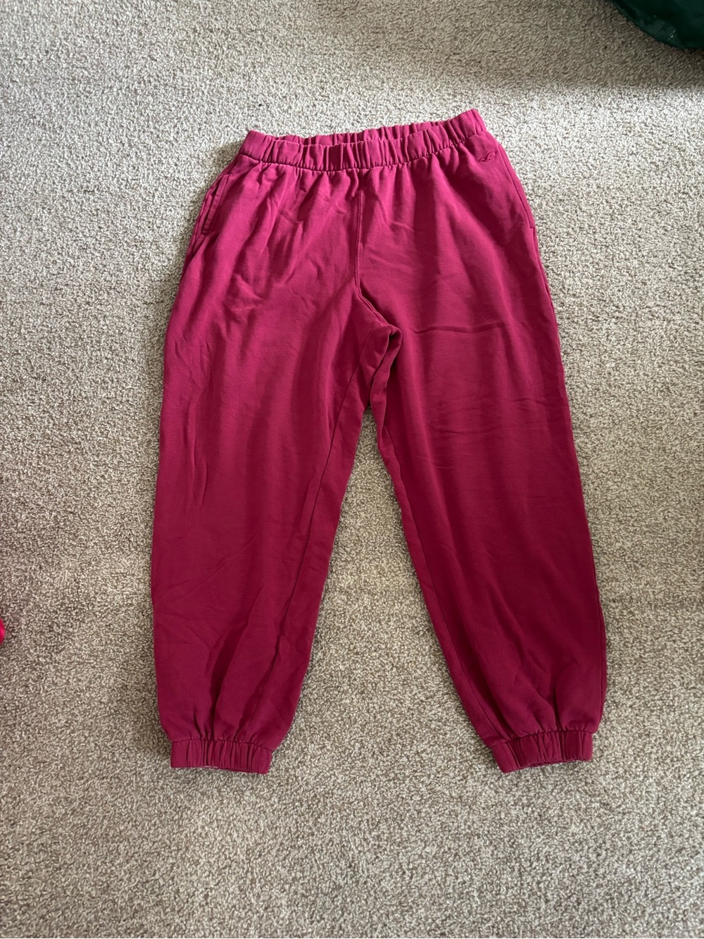 Hollister Kids Maroon Elastic Waist Joggers